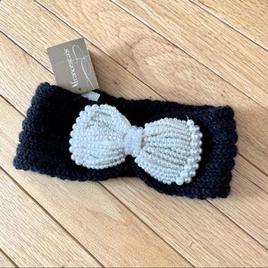 NWT Francesca’s Pearl Bow Knitted Earband